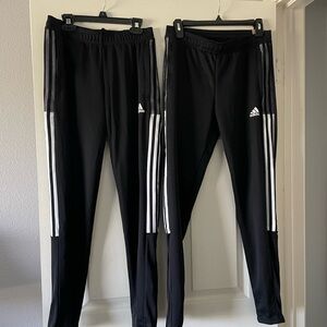 Adidas Black and White Joggers